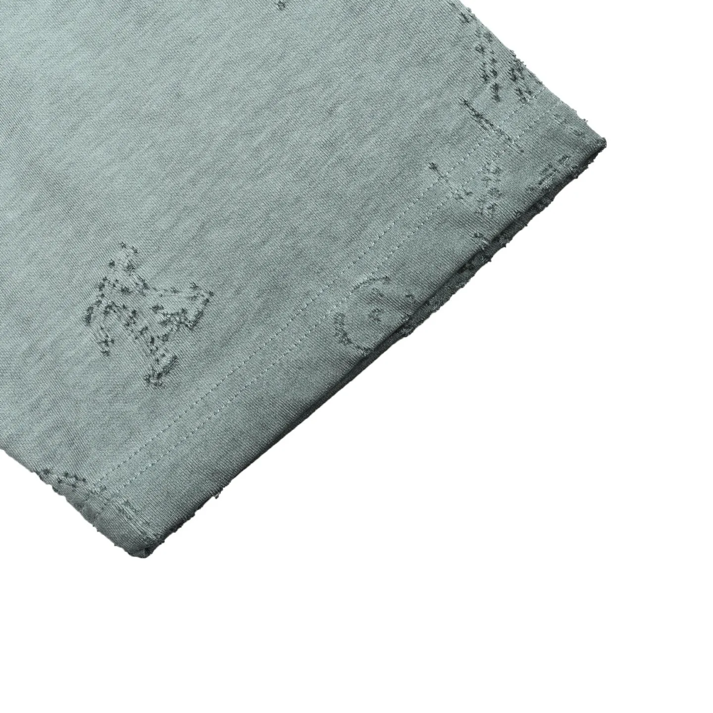 Louis Vuitton/Louis Vuitton presbyopia burnt flower washed distressed short sleeves